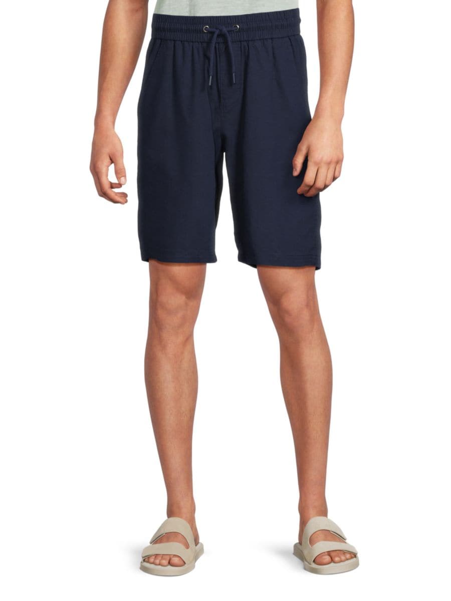 

Шорты Bay из льна и хлопка на завязках Blend, цвет Dress Blue