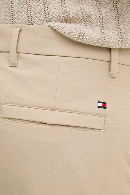 Чиносы из эластичной ткани Tommy Hilfiger, бежевый — фото 4
