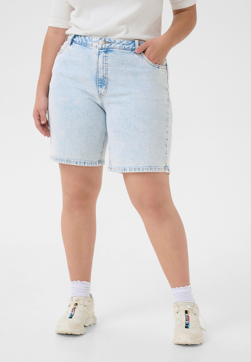 

Джинсовые шорты KCMAIA Kaffe Curve, цвет Light Blue Denim