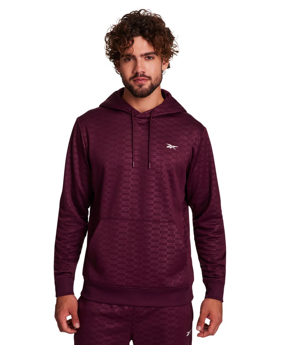 

Мужская толстовка с длинными рукавами и карманом-кенгуру Reebok, Black Cherry