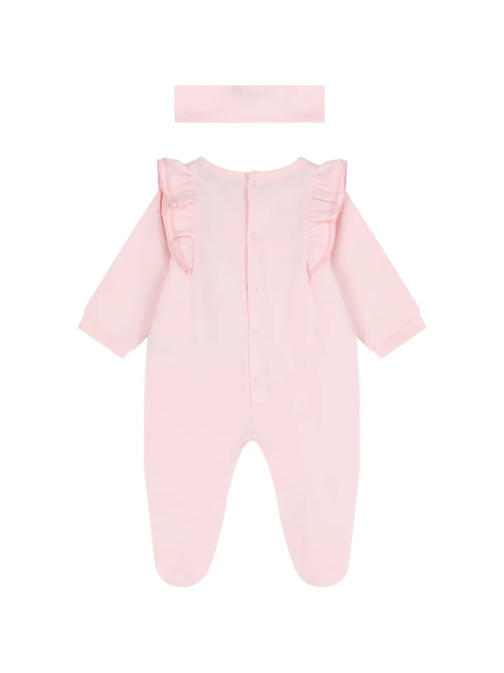 Комплект детского комбинезона с оборками Aigner Kids, розовый — фото 2