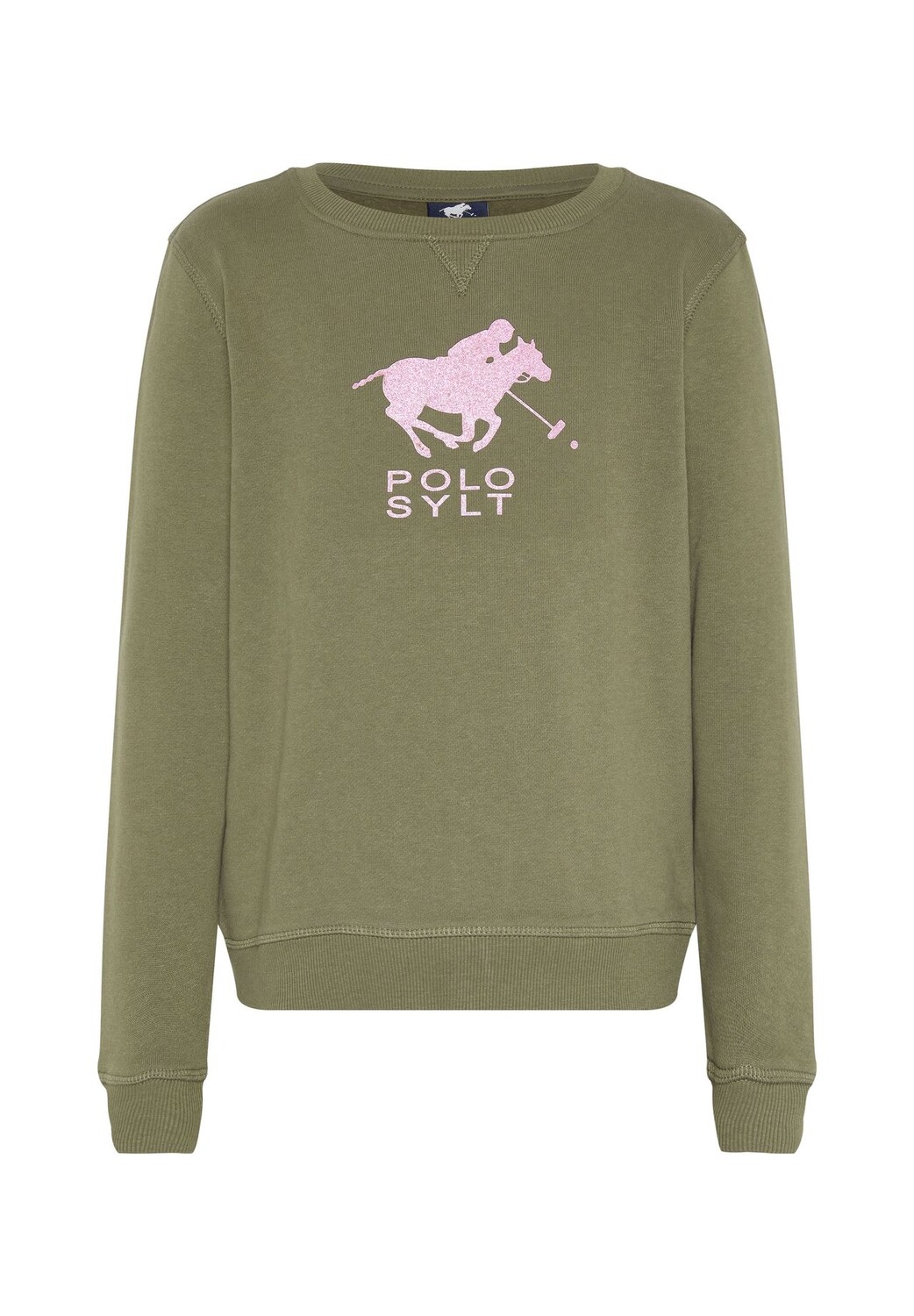 

Свитер с блестящим принтом этикеток POLO SYLT, цвет Burnt Olive