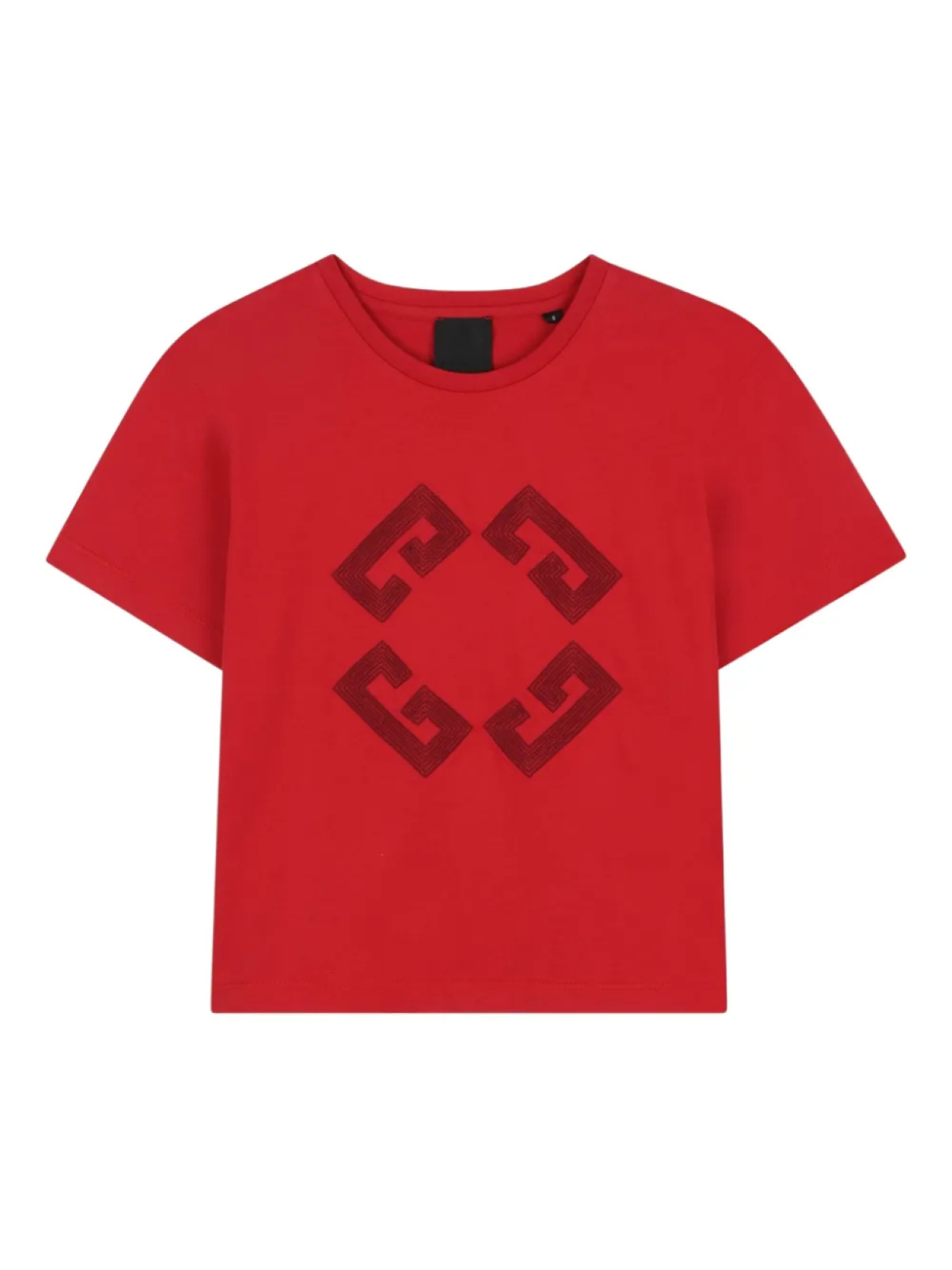 

Футболка с вышитым логотипом Givenchy Kids, красный