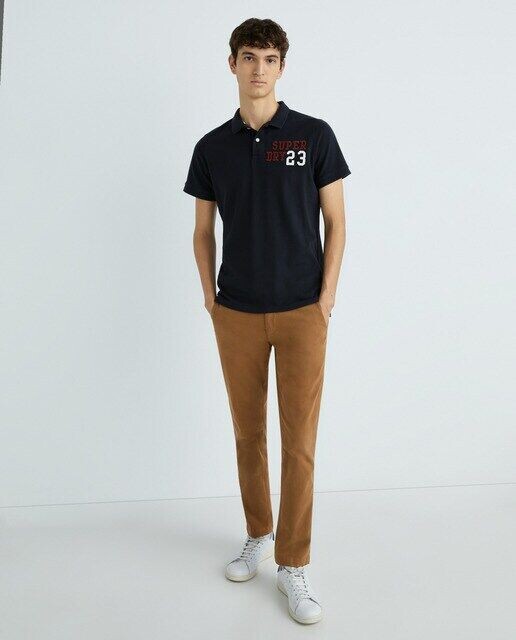 

Поло Суперстейт Superdry, синий