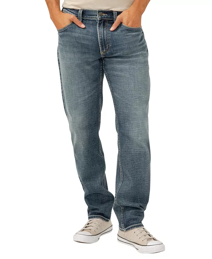 

Мужские джинсы Eddie Classic Athletic Fit с зауженными штанинами Silver Jeans Co., синий