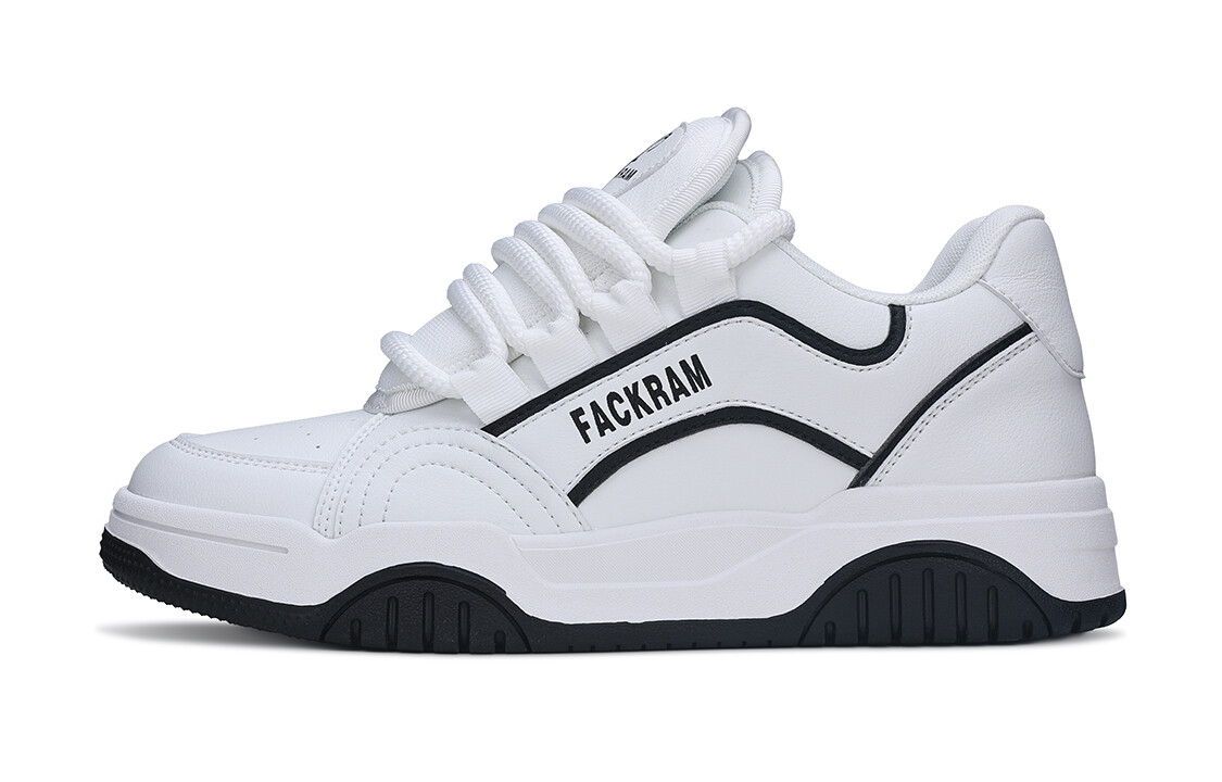 

Кроссовки FAK Ram FACKRAM Skateboarding Shoes Men Low-top, белый/черный