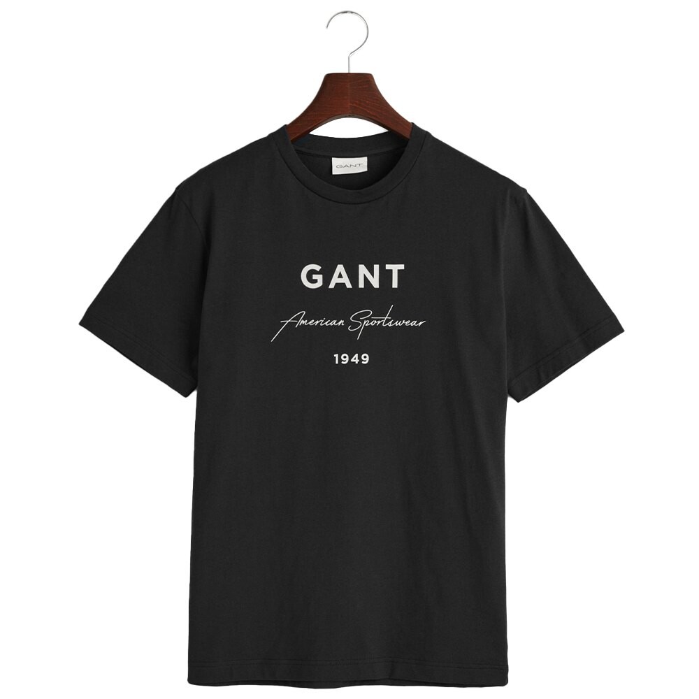 

Футболка Gant Logo Script Printed, черный