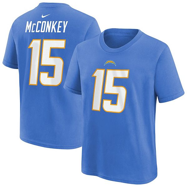 

Футболка с именем и номером игрока Los Angeles Chargers Youth Ladd McConkey Powder Blue Nike