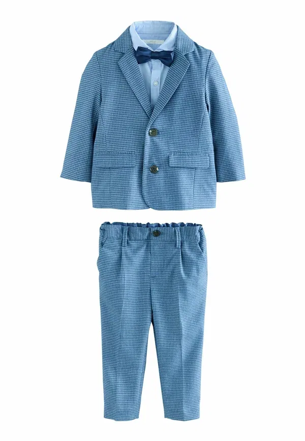 Костюм с галстуком-бабочкой Regular fit Next, синяя клетка