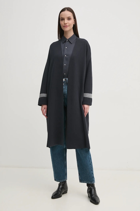 

Хлопковый кардиган Barbour, темно-синий