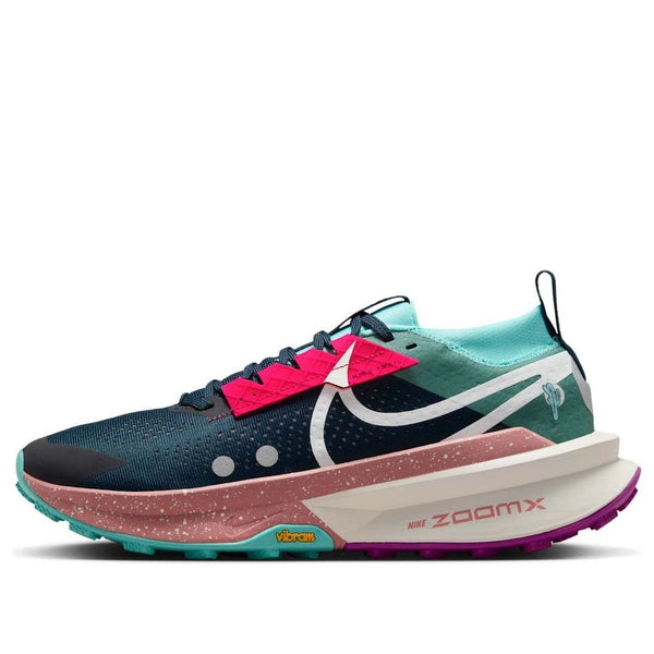 

Кроссовки zoomx zegama trail 2 'armory navy green frost grape' Nike, синий