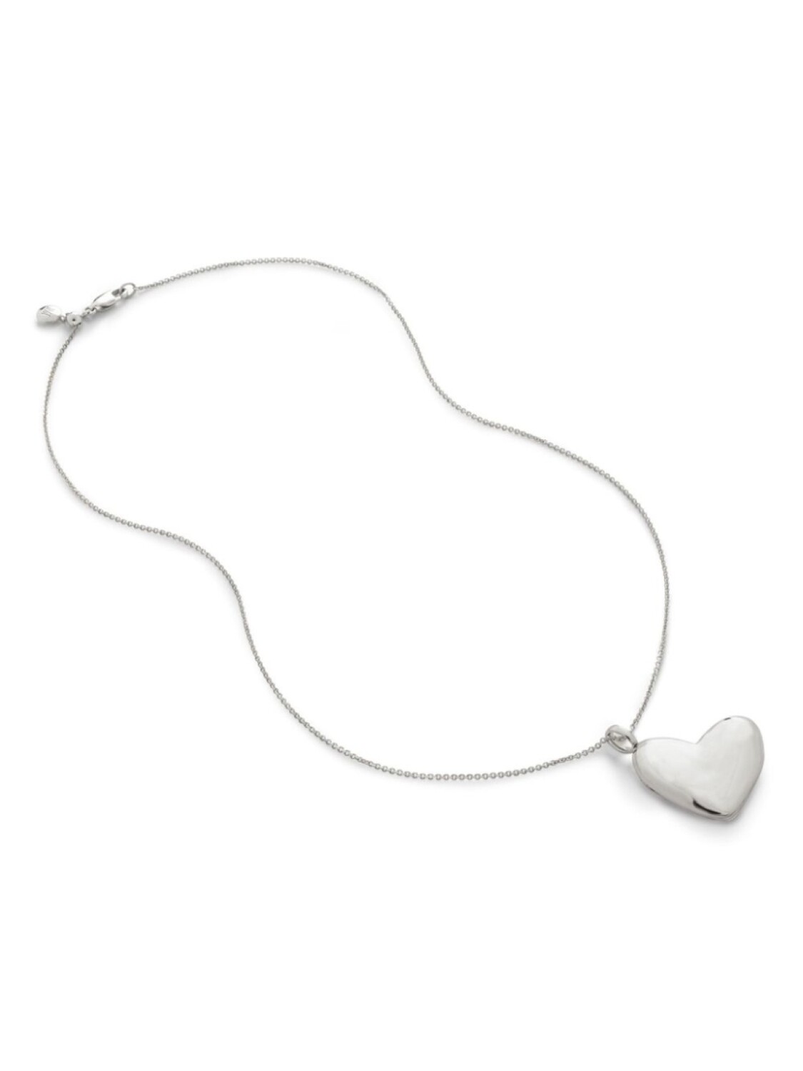

Monica Vinader колье Heart Locket, серебряный