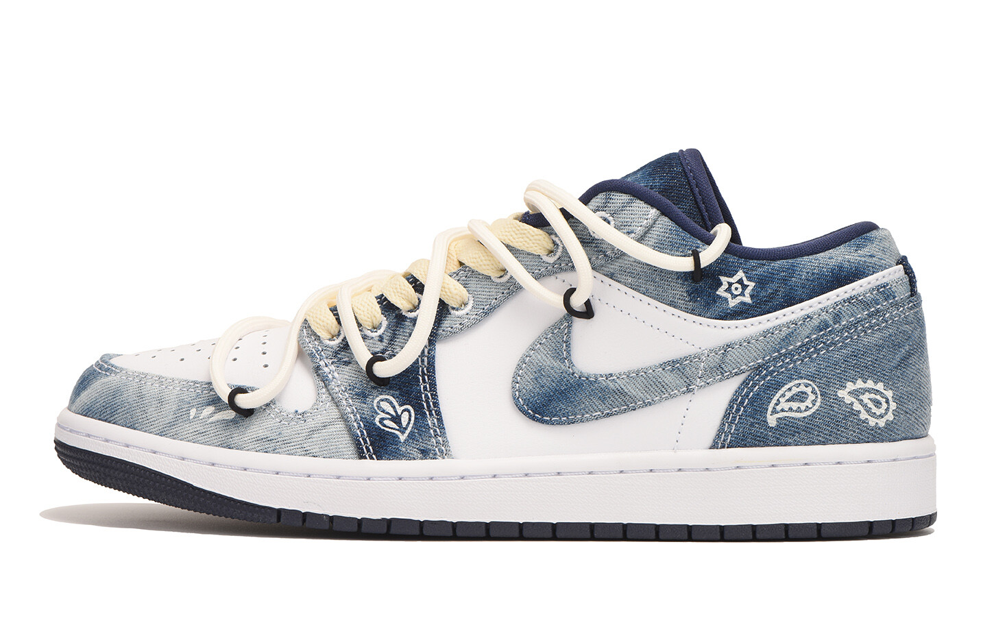

Баскетбольные кроссовки Air 1 Vintage Men Low-top Denim Blue Jordan