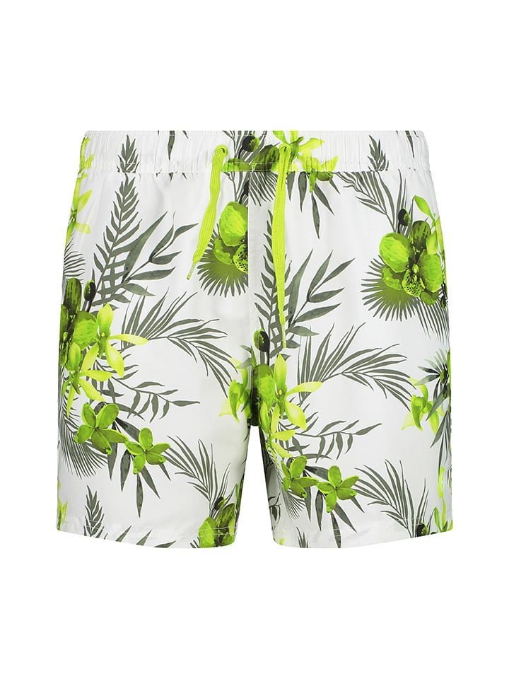 

Cmp Плавки-шорты бело-зеленого цвета