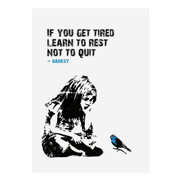

Картина на холсте A.S. Création If You Get Tired цвет blau /schwarz