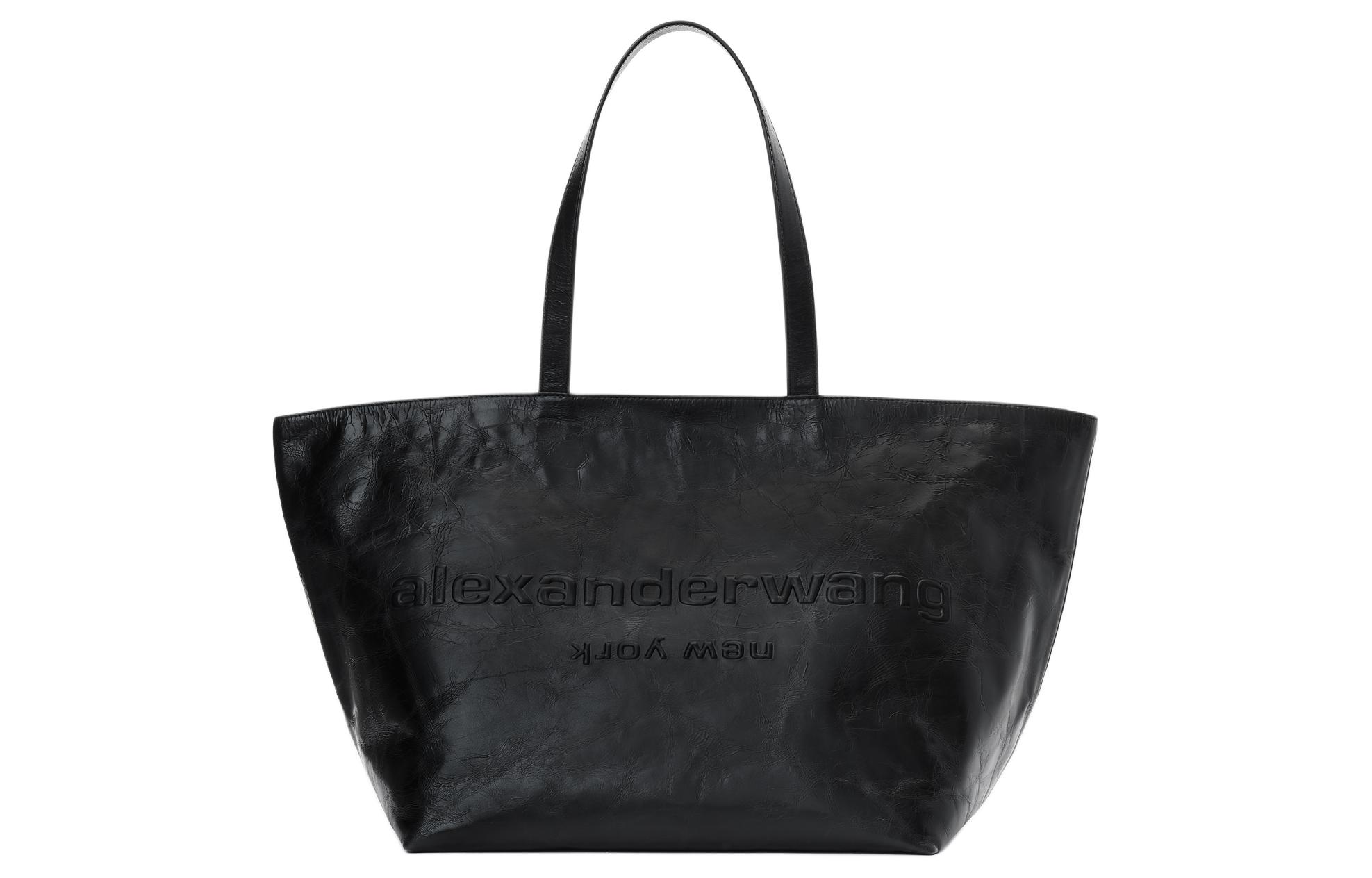 

Сумка-тоут из кожи с тиснением логотипа Punch Alexander Wang