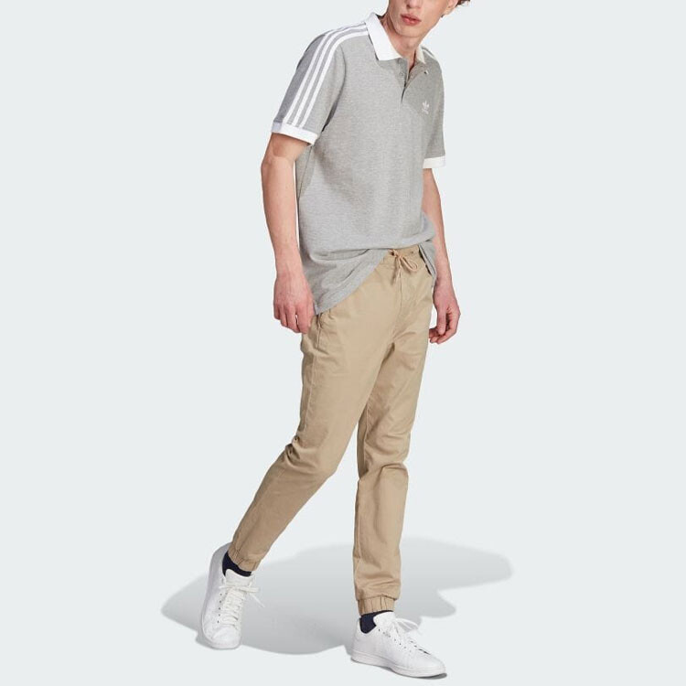 Рубашка поло Adicolor мужская серая Adidas Originals, серый — фото 4