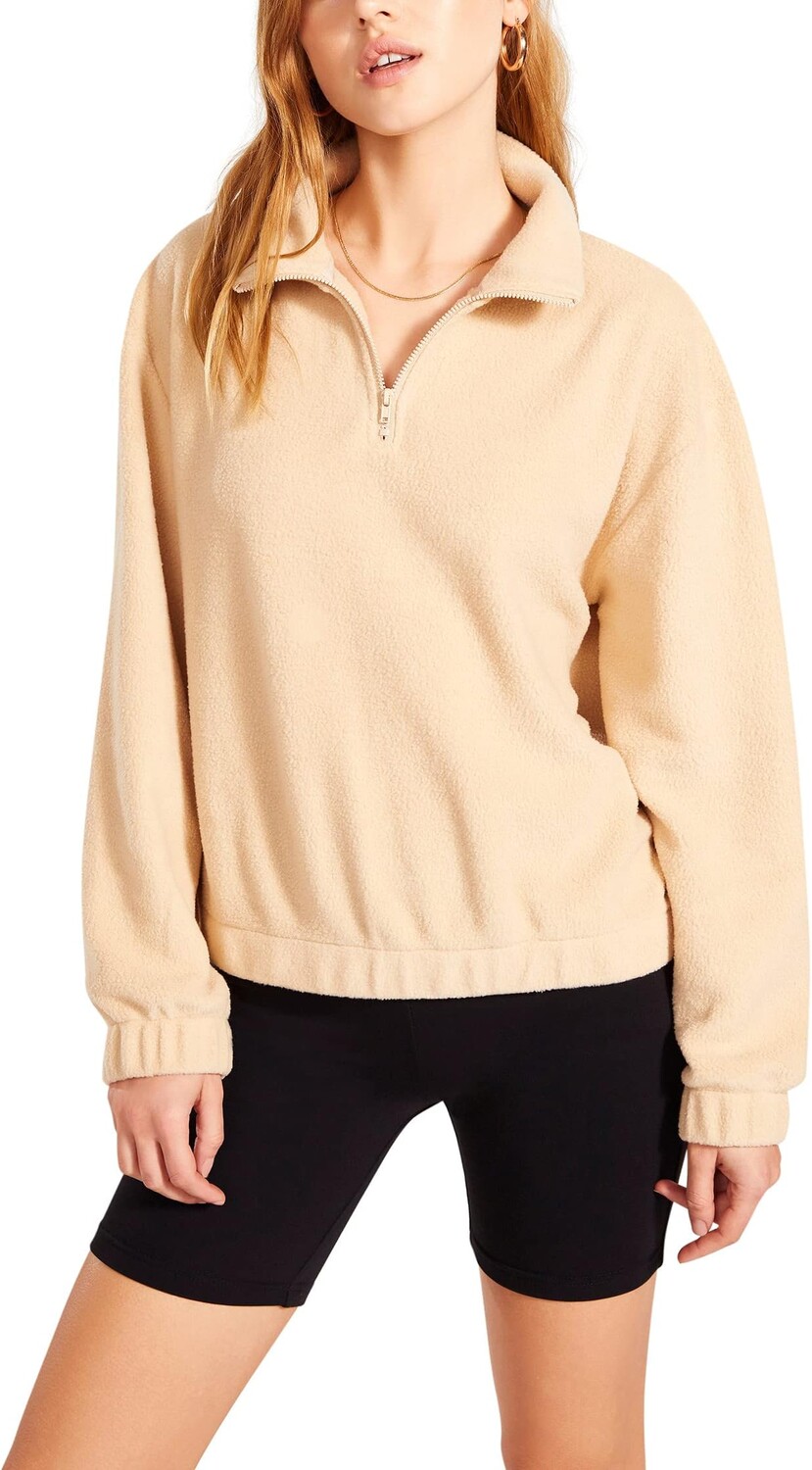 

Толстовка Steve Madden What The Fluff Fleece Pullover Jacket, бежевый