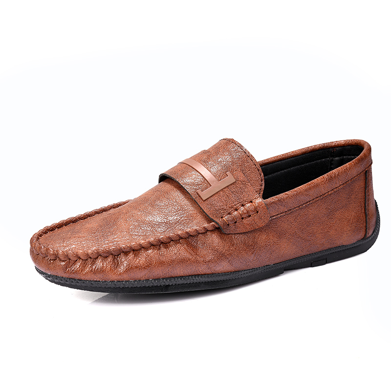 

KUPE Мужские повседневные туфли мужские низкие топы коричневые, цвет Brown