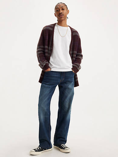 

569 Свободные прямые мужские джинсы Levi's, цвет Crosstown - Dark Wash - Stretch
