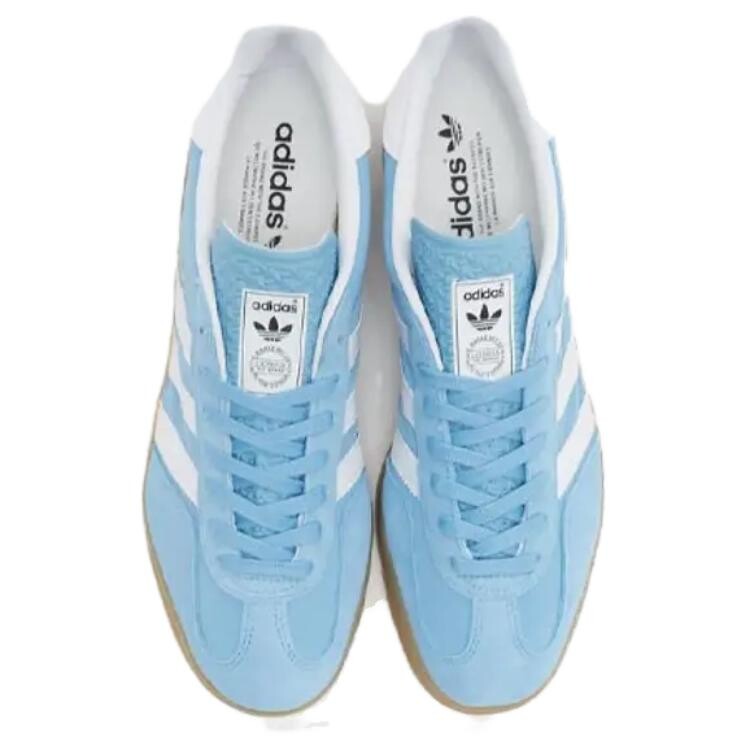 Кроссовки adidas originals GAZELLE INDOOR Skateboarding Shoes Men Low-top Blue Tint/Summit White/White/Ice Blue, голубой — фото 3