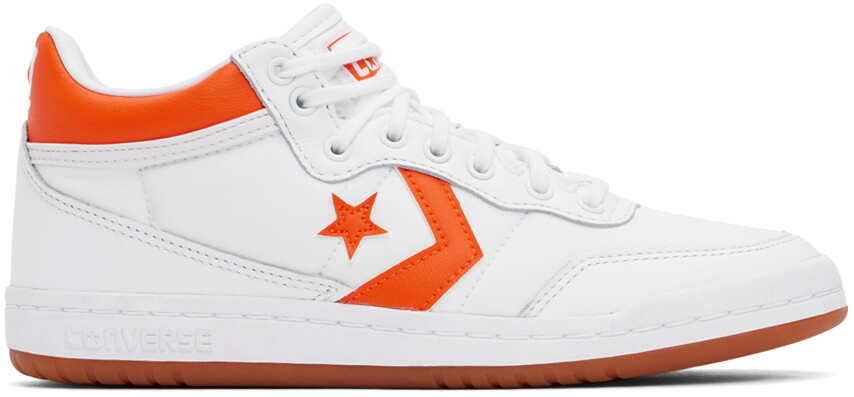 

Бело-оранжевые кроссовки CONS Fastbreak Pro Mid Top Converse