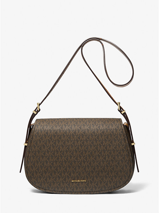 

Средняя сумка-мессенджер Lydia с фирменным логотипом Michael Kors, Brn/Acorn