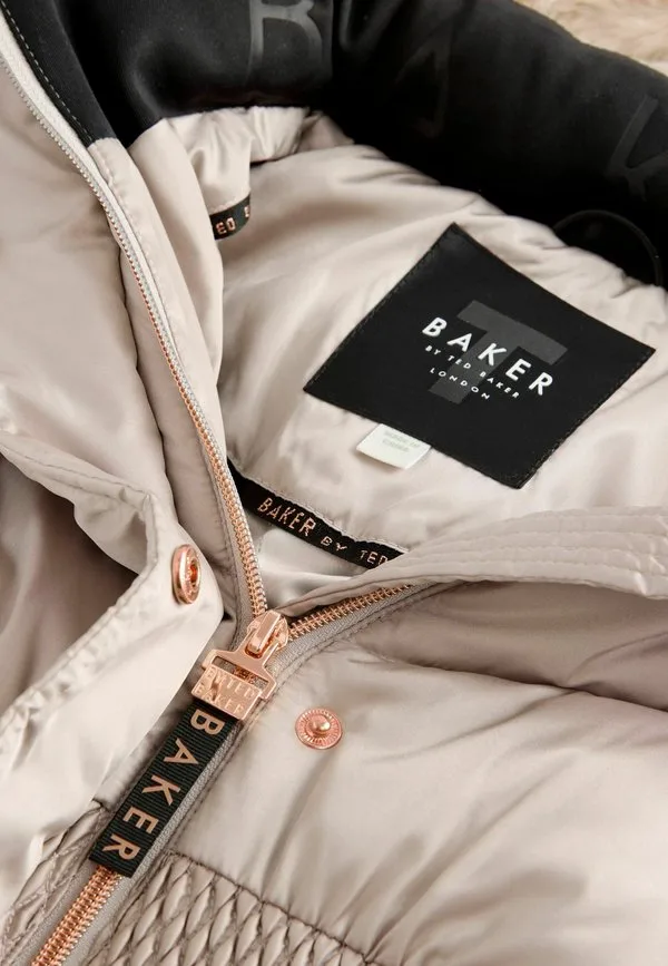 Классическое пальто стандартного кроя, устойчивое к дождю Baker By Ted Baker, Oyster — фото 4