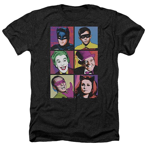 

Футболка Batman classic tv pop cast adult heather Licensed Character
