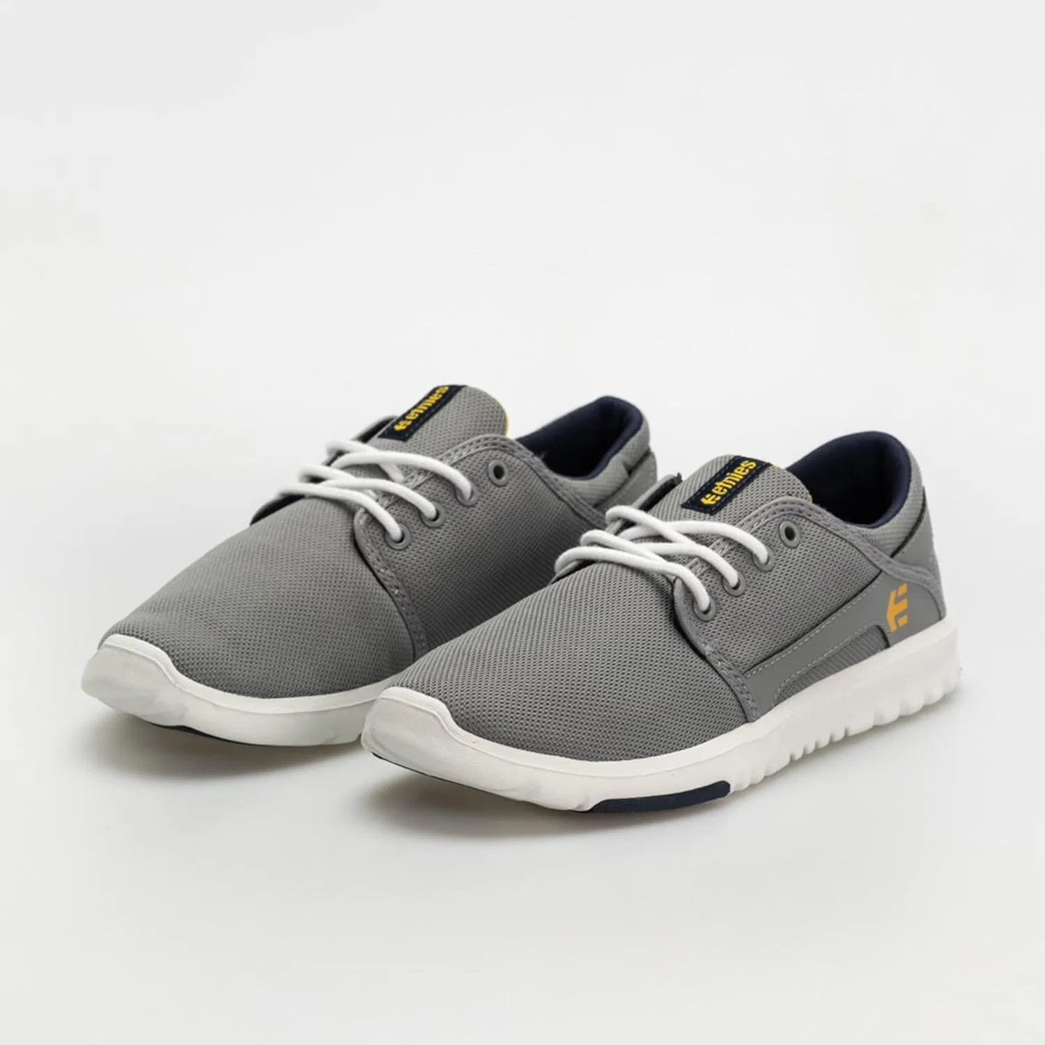 Мужские скейтбордные кроссовки Etnies Scout, Grey Navy Yellow — фото 3