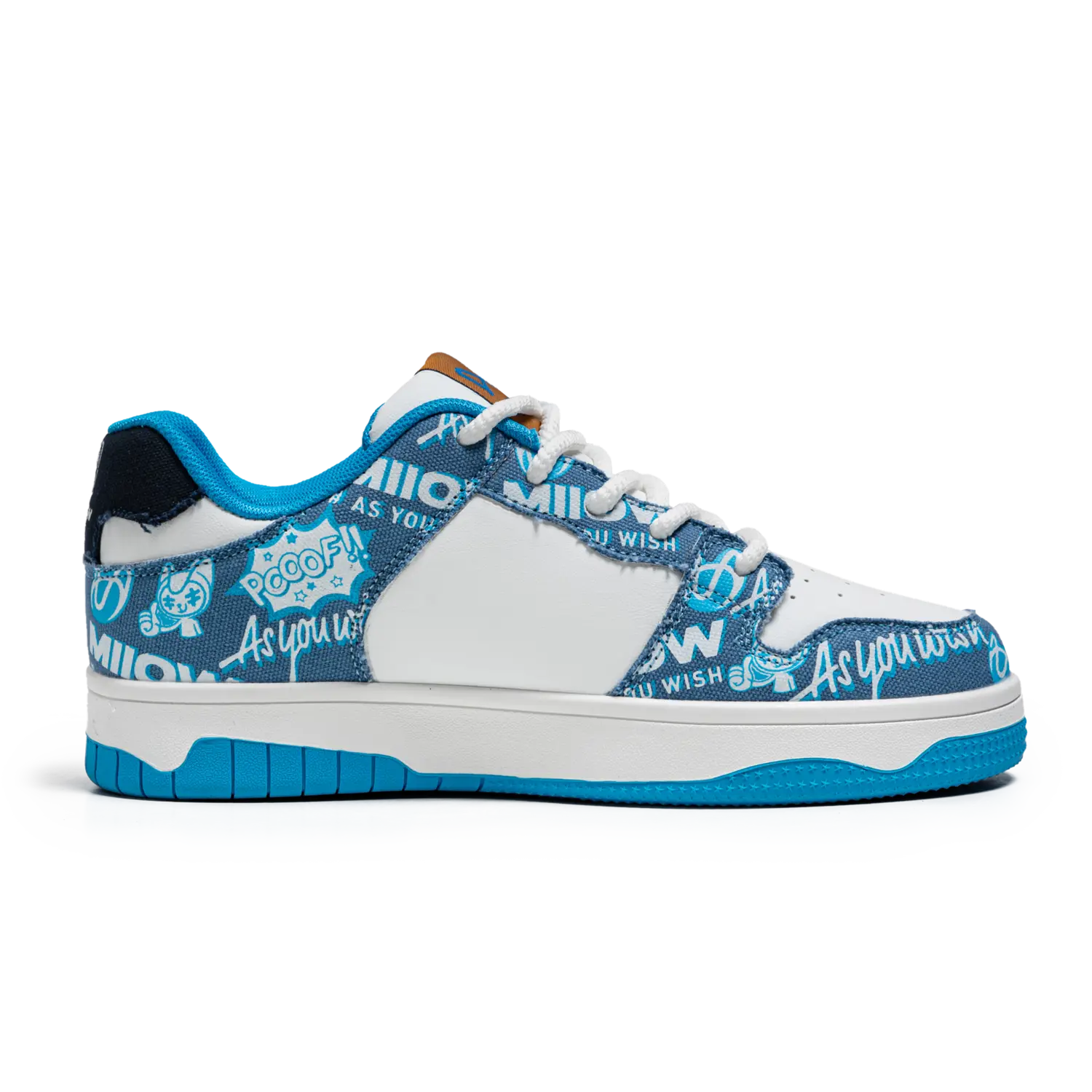 

Кроссовки MIIOW Trend Party Series Skateboarding Shoes Unisex Low-top, белый/синий