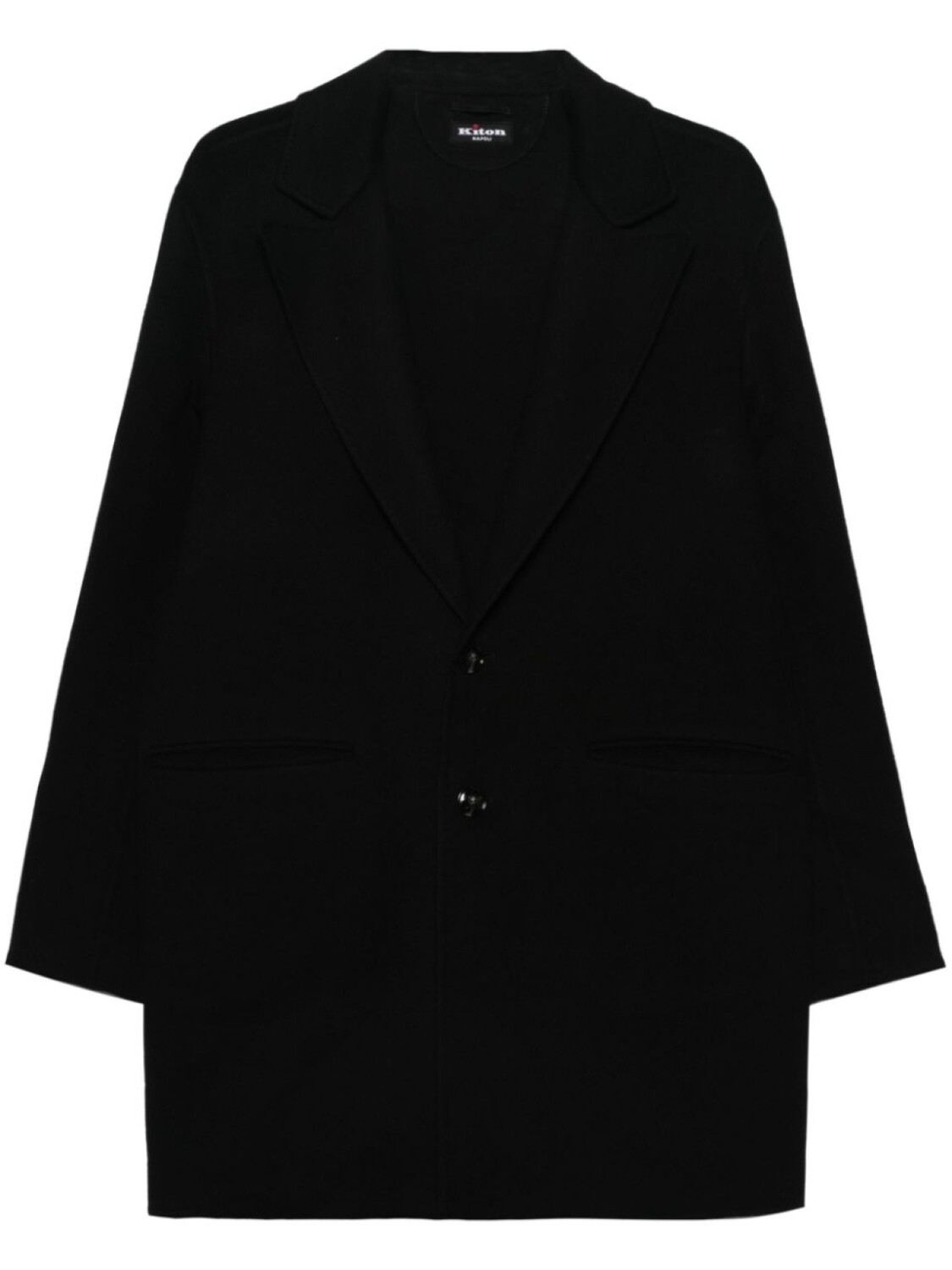 

Kiton однобортное пальто, черный