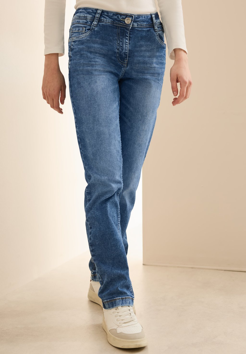 

Джинсы облегающего кроя IM CASUAL FIT Street One, синий