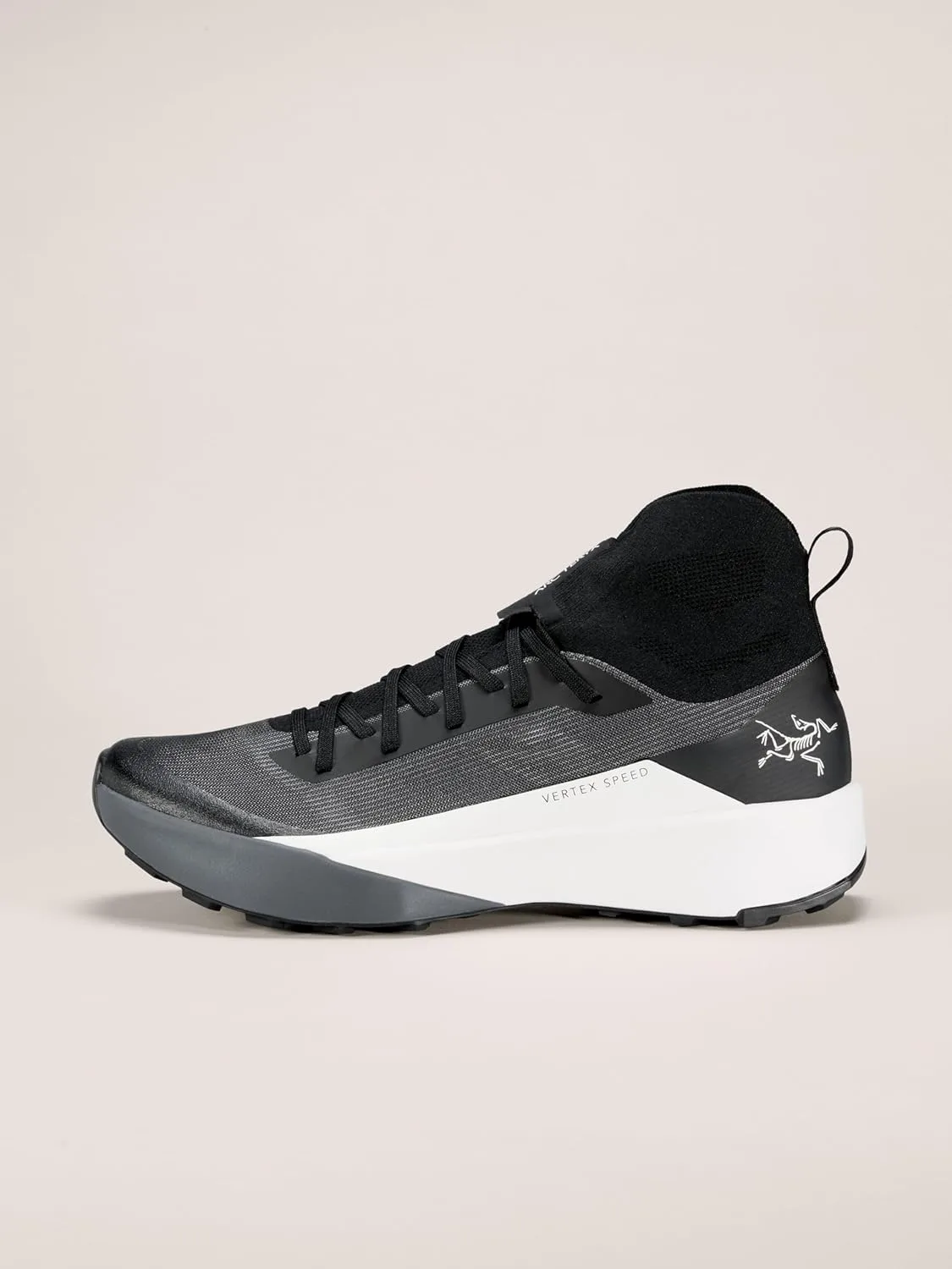 Мужские кроссовки Arc'teryx Vertex Speed | Легкие гибридные кроссовки для горного бега, технические трейловые кроссовки для вертикальных подъемов, черный — фото 4