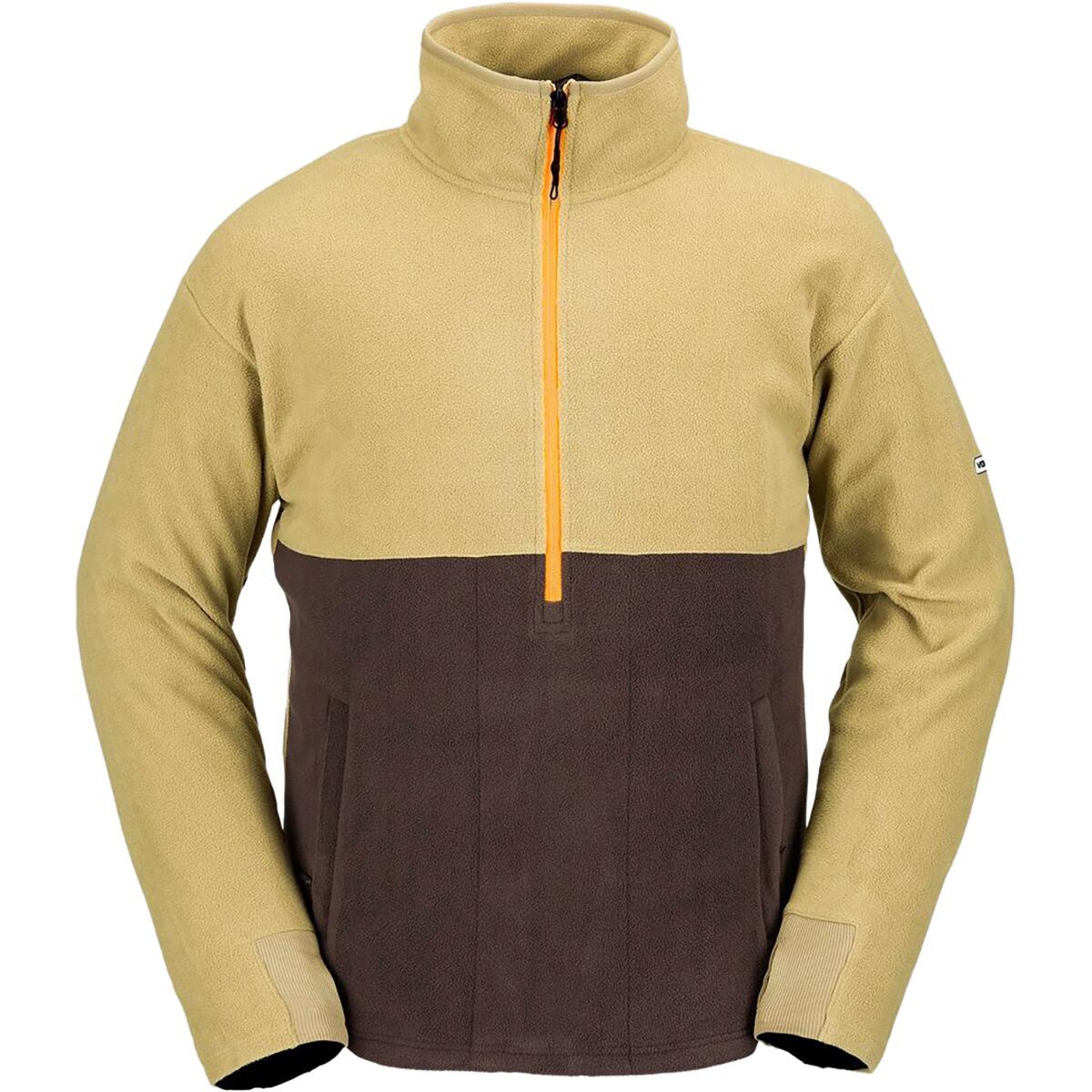 

Флисовая худи с капюшоном и молнией до половины Volcom, хаки