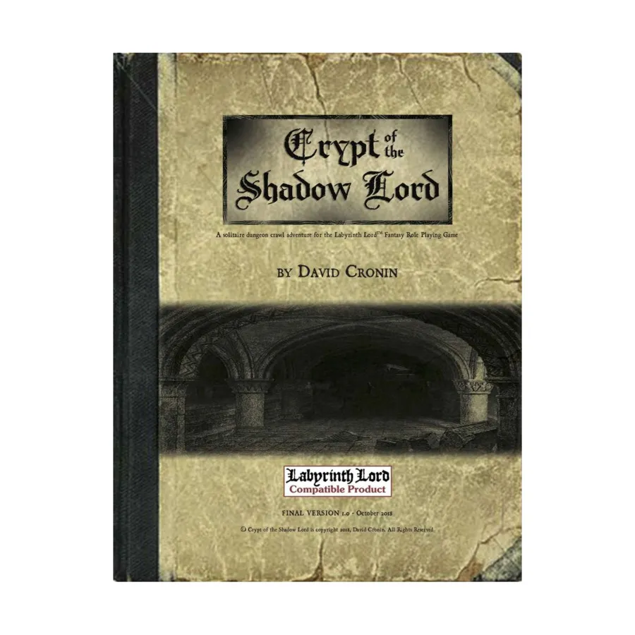 

Модуль Crypt of the Shadow Lord - A Solitaire Dungeon Crawl Adventure, Fantasy Role Playing Games (DPC-RPG)