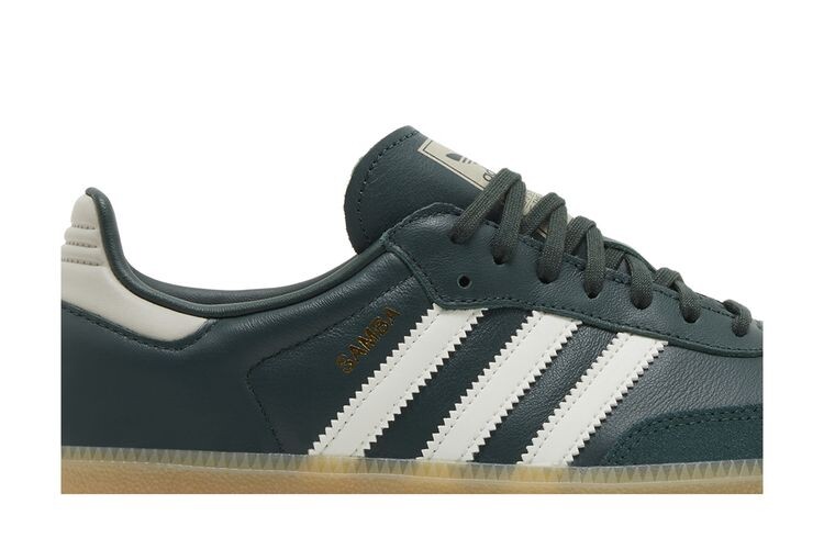 Кроссовки adidas Samba OG J Mineral Green, зеленый — фото 2