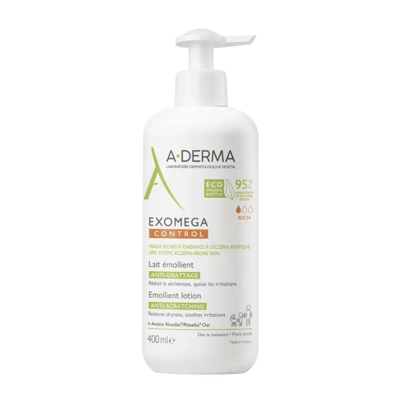 

Aderma Exomega Control Смягчающее молочко 400 мл Успокаивающее Питательное