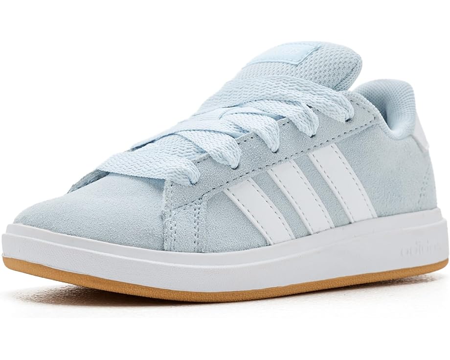 

Детские кроссовки Adidas Grand Court 00s (Little Kid/Big Kid) Adidas Kids, Crystal Sky/White/Gum