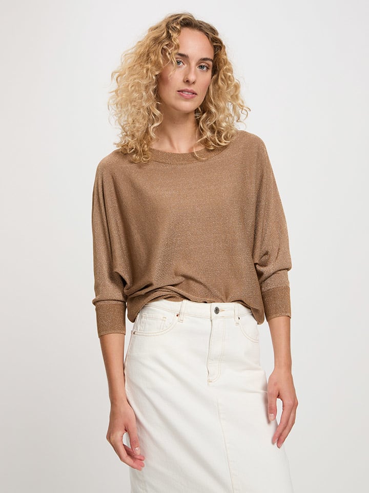 

Пуловер Cross Jeans, кэмел