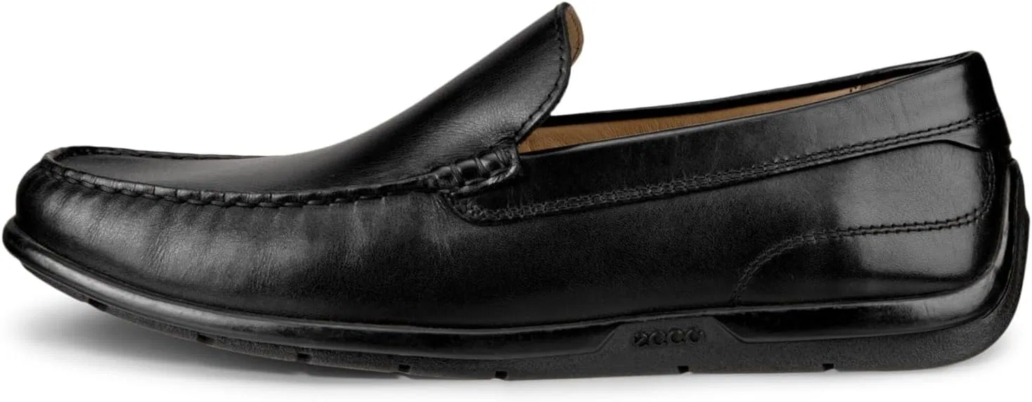 Мужские классические слипоны ECCO Moc 2.0 для водителей, Blacks. — фото 4