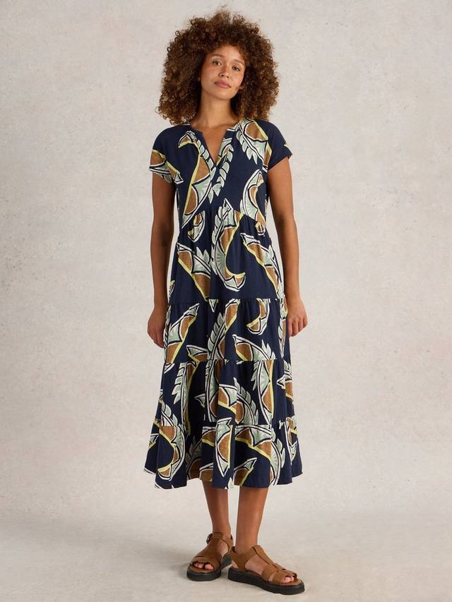 

Платье миди Tabitha Abstract White Stuff, Navy/Multi