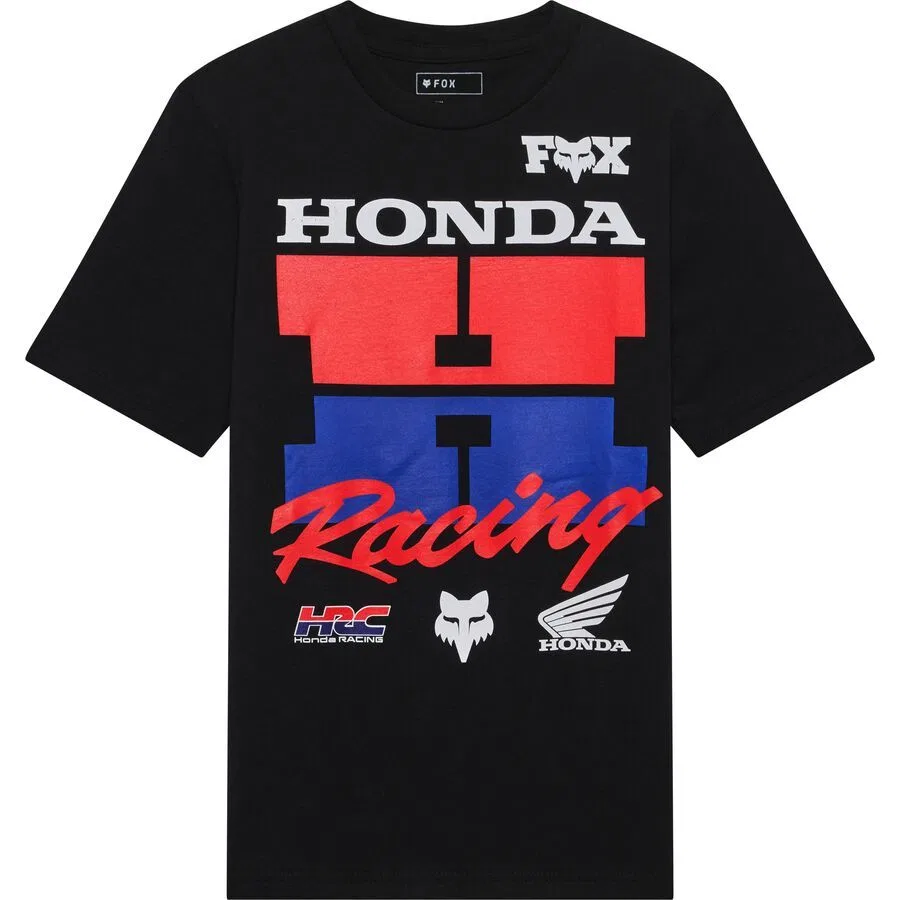 Детская футболка Honda 2026 года Fox Racing, Ultra Black