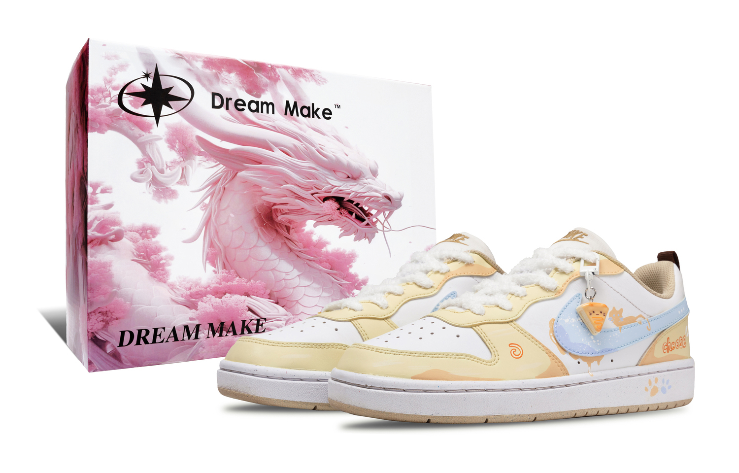 

Детские скейтерские кроссовки Court Borough для младших школьников Nike, светло-желтый