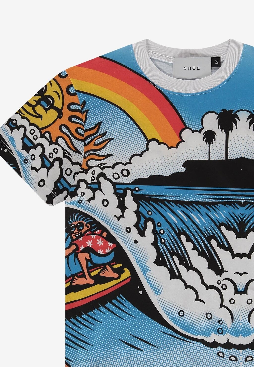 

Футболка Shoe, пестрый светло-голубой