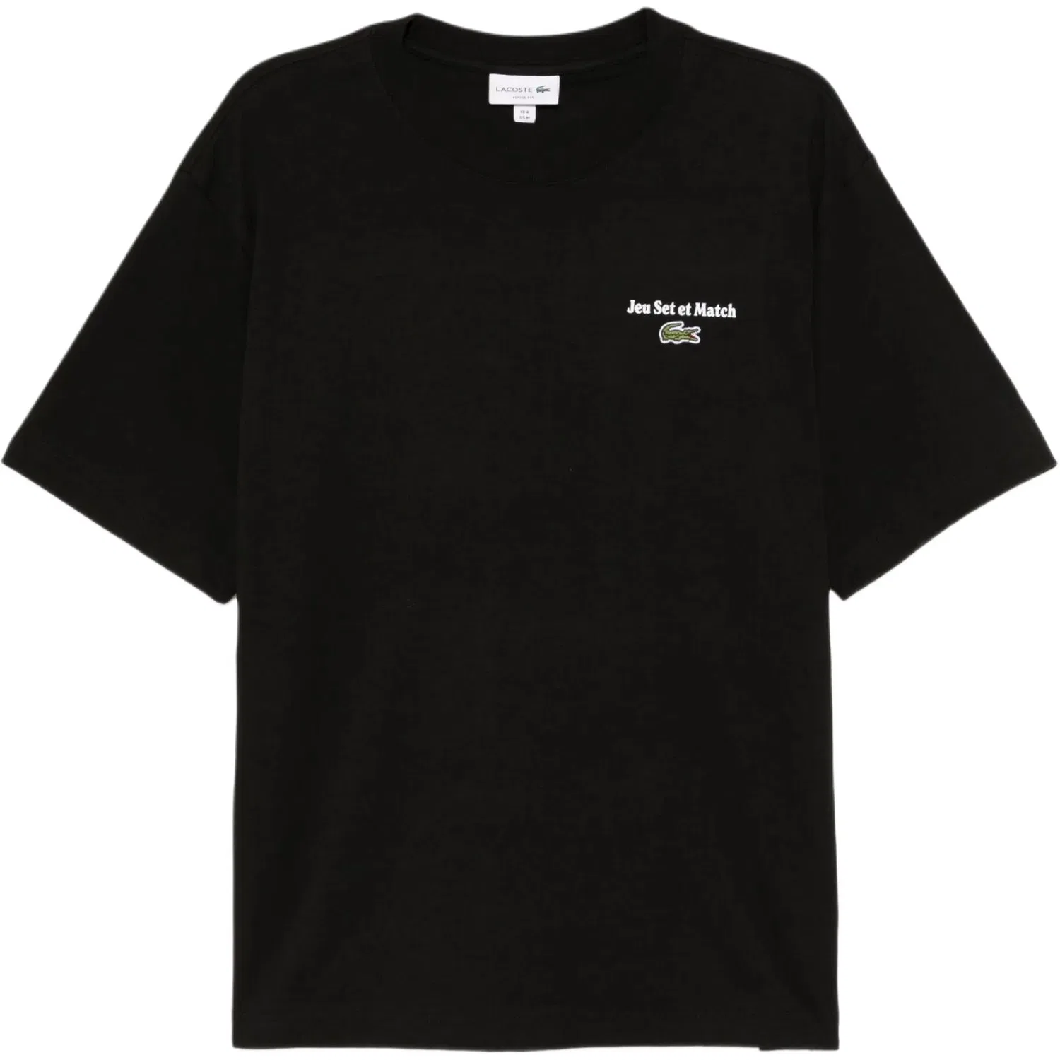 Футболка с вышитым логотипом LACOSTE, Black