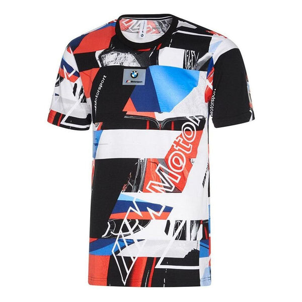 

Футболка bmw motorsport street t-shirt 'black red blue' Puma, черный