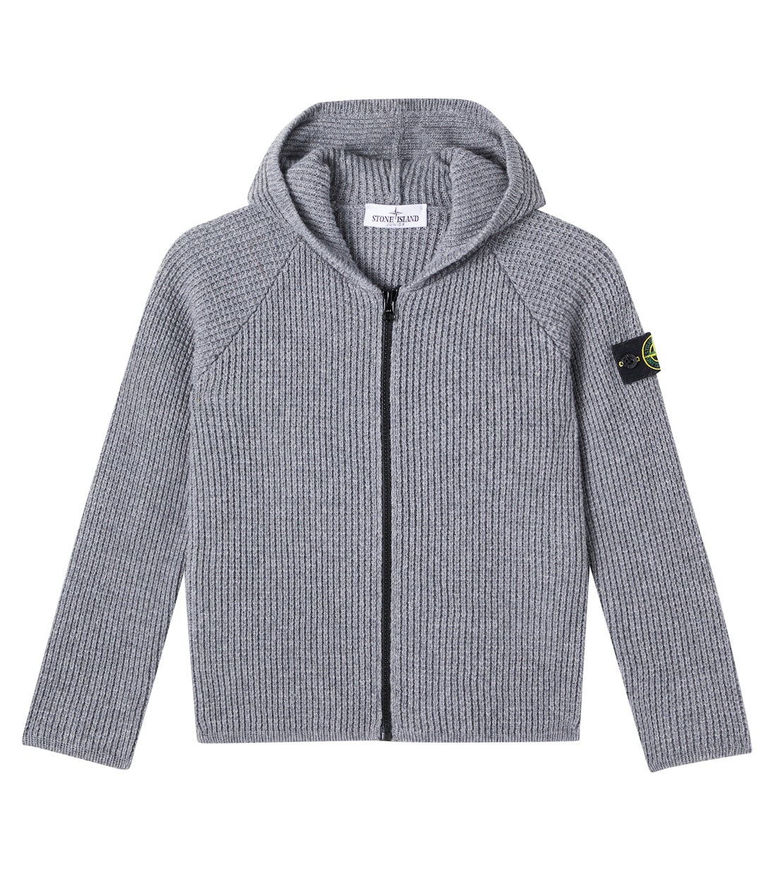 

Свитер на молнии с компасом Stone Island Junior, Melange Dark Grey
