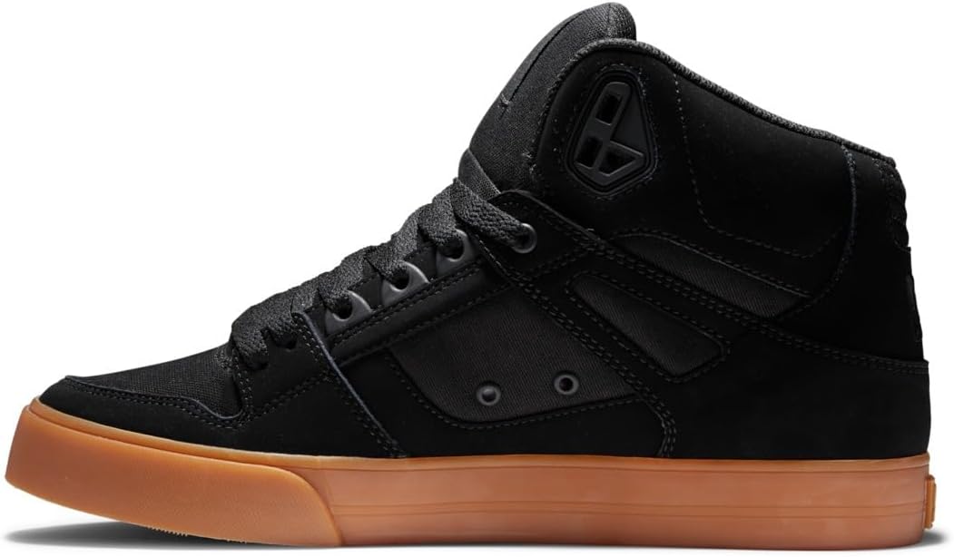 Мужские высокие кеды для скейтборда DC Men's Pure Dc Shoes, черный — фото 3