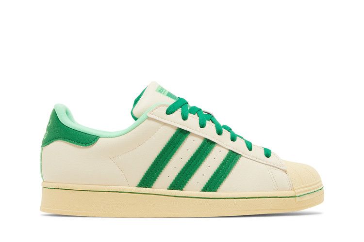 Кроссовки adidas Ravi Restaurant x Superstar 'Ecru Tint Green', кремовый — фото 2
